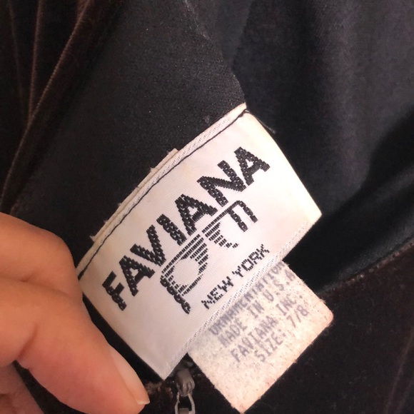 Dark Chocolate Velvet Dress Size 7/8. Worn Once. - Picture 8 of 8